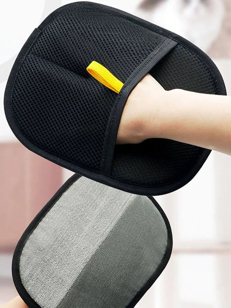 New. pet hair removal tools reusable gloves, pet double-sided beauty gloves, carpet removal pet fur hair pet supplies