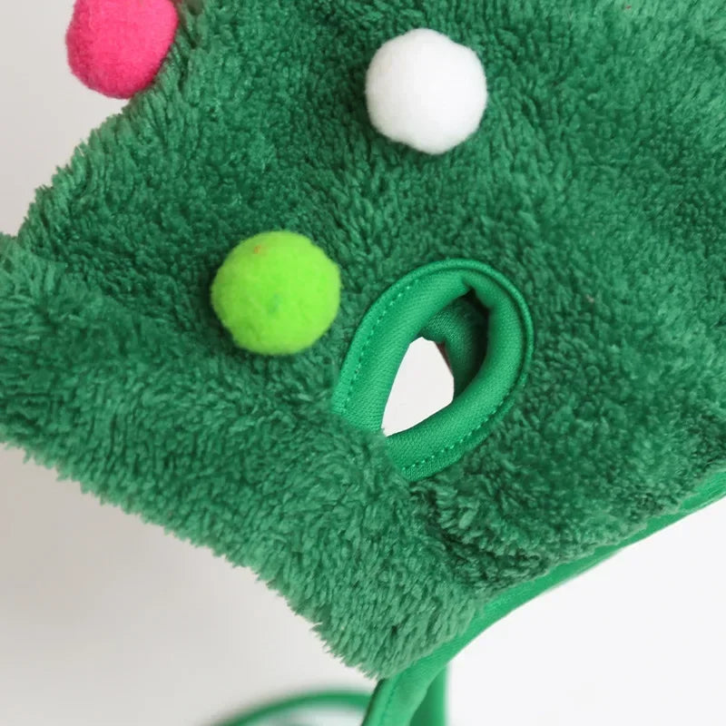 Pet Cat Dog Christmas Hat Cartoon Bandana Holiday Party Cute Costumes for Small Dogs Cats Puppy Kitten Party Outdoor Outfits