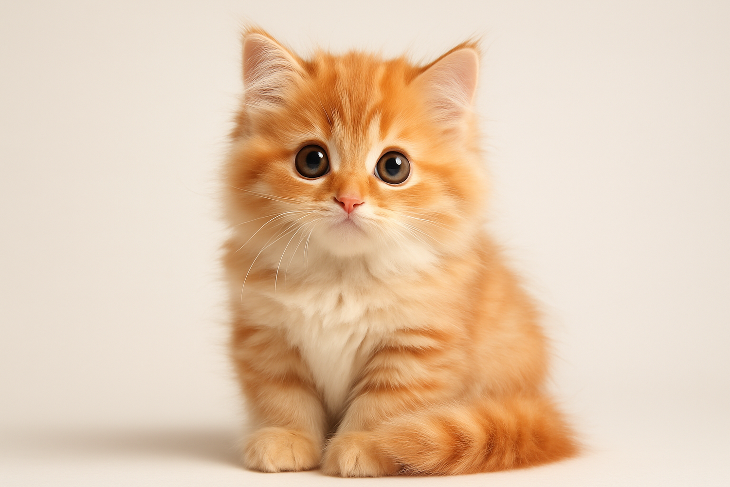 Cute Cat with plain background